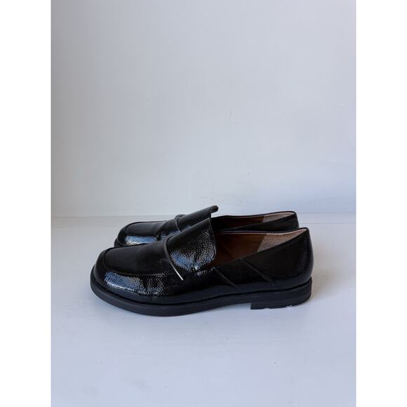 Franco Sarto Women's Black Patent Leather Bocca Slip-on Loafers Size 10M - Picture 3 of 11